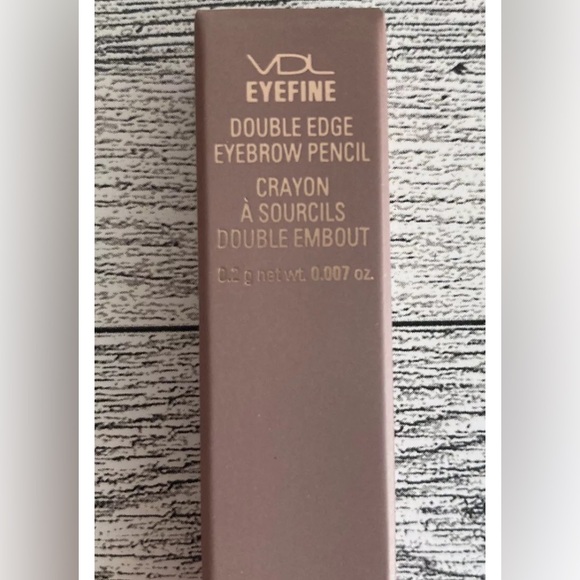 NEW VDL Eye Fine Double Edge Eyebrow Pencil Medium Brown Make Up - Picture 2 of 3